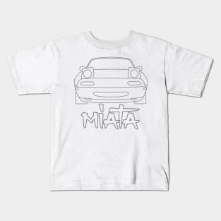 Miata Simple Lines Kids T-Shirt